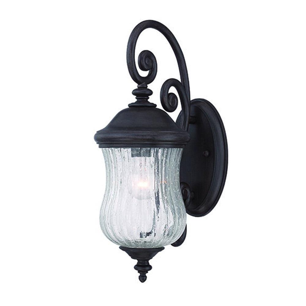 Matte Black Urn Shaped Wall Light - AFS