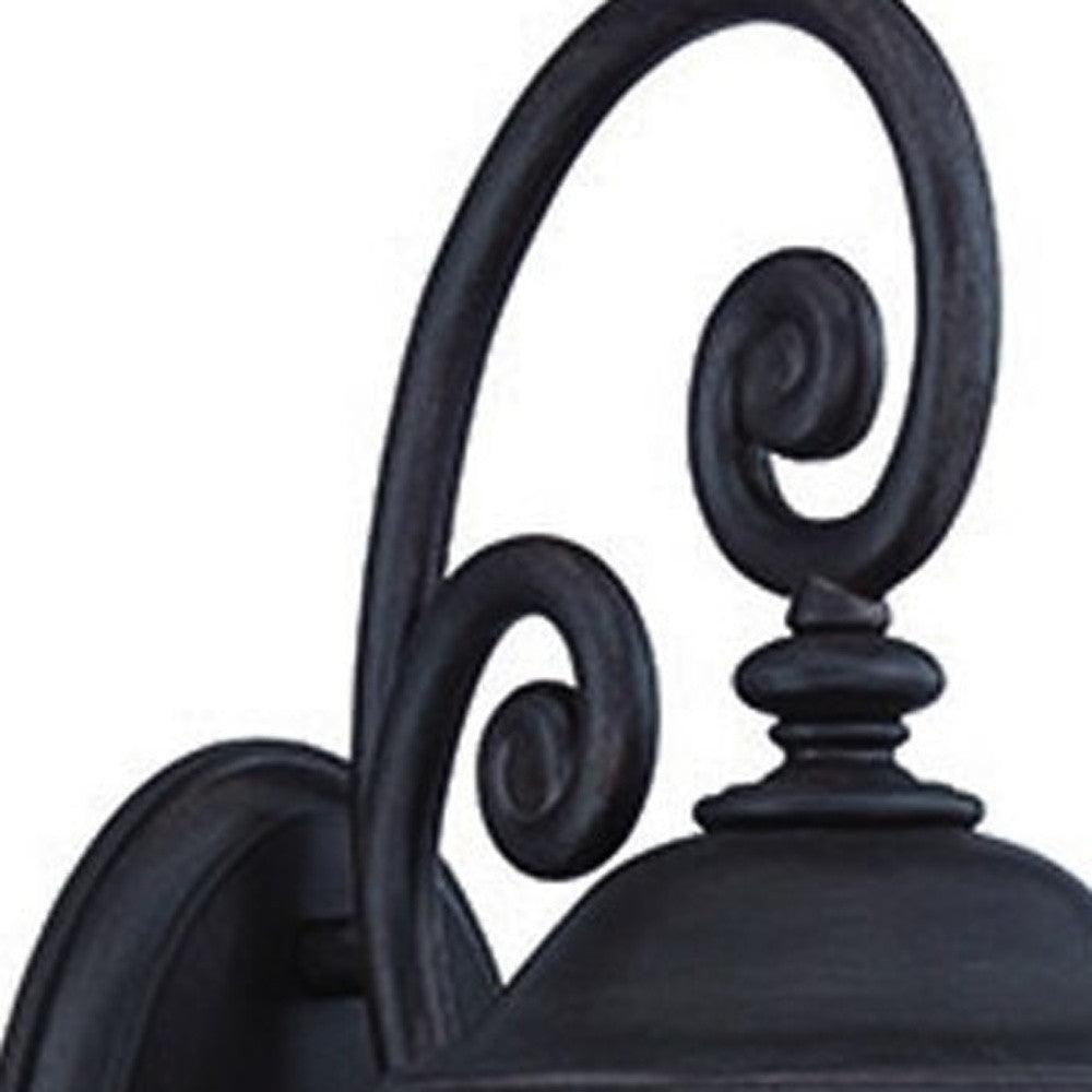 Matte Black Urn Shaped Wall Light - AFS