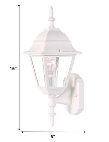 Distressed White Swing Arm Outdoor Wall Light - AFS