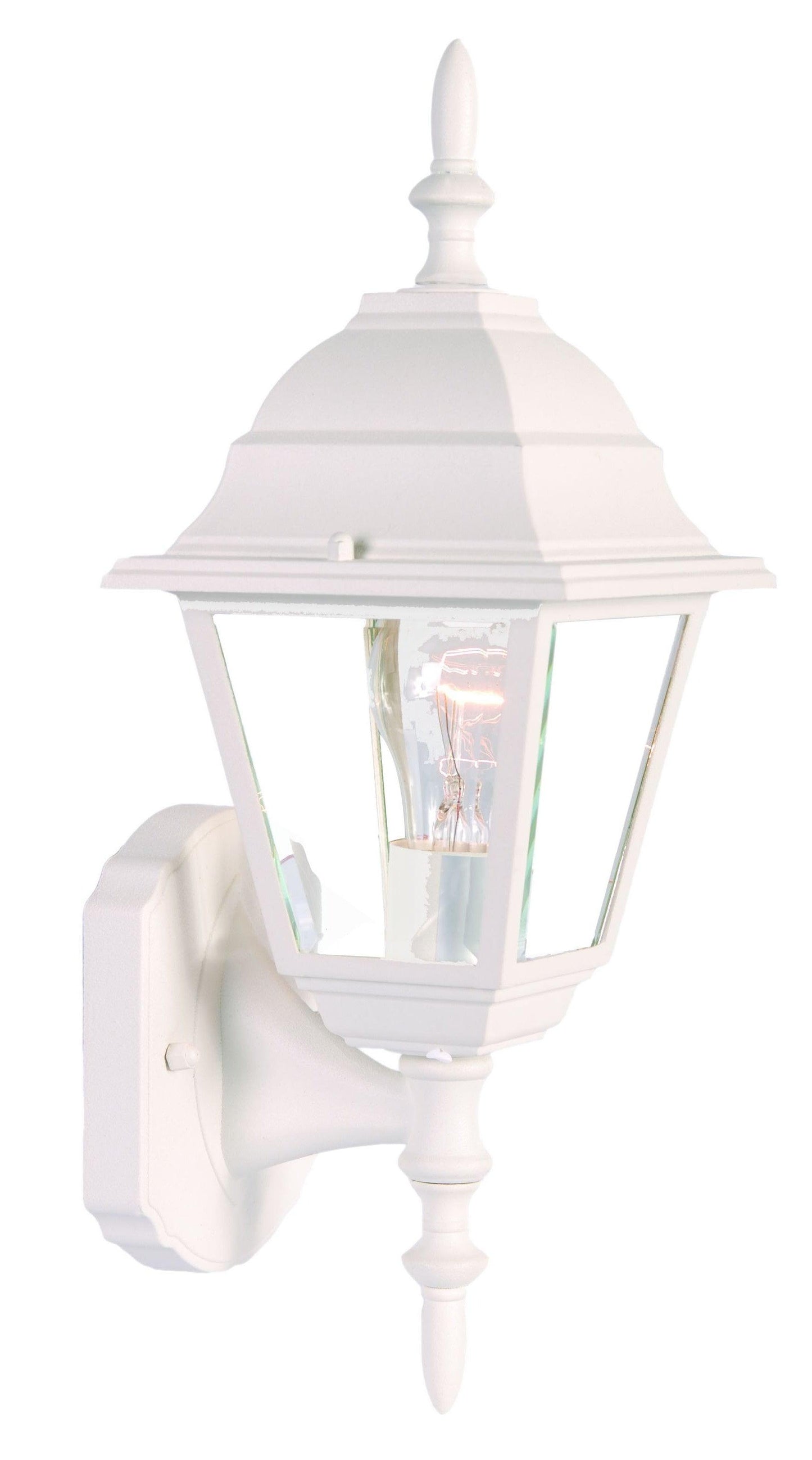 Distressed White Swing Arm Outdoor Wall Light - AFS