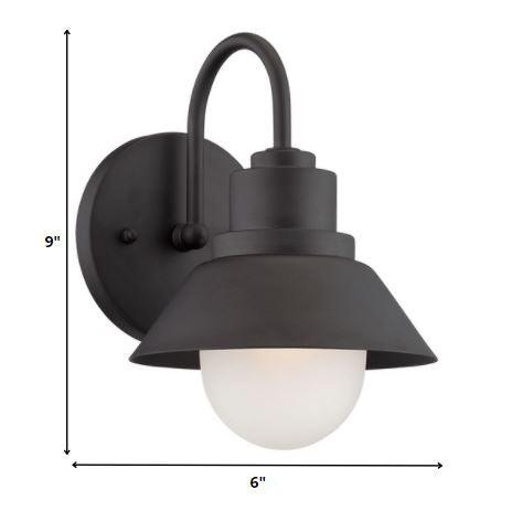 Matte Black Lamp Shade Wall Light - AFS