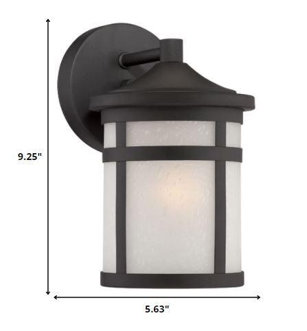 Matte Black Hanging Lantern Shape Wall Light - AFS