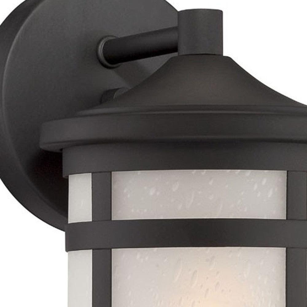 Matte Black Hanging Lantern Shape Wall Light - AFS