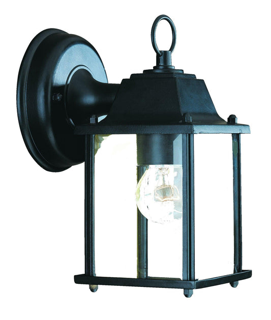 Matte Black Hanging Glass Lantern Wall Light - AFS