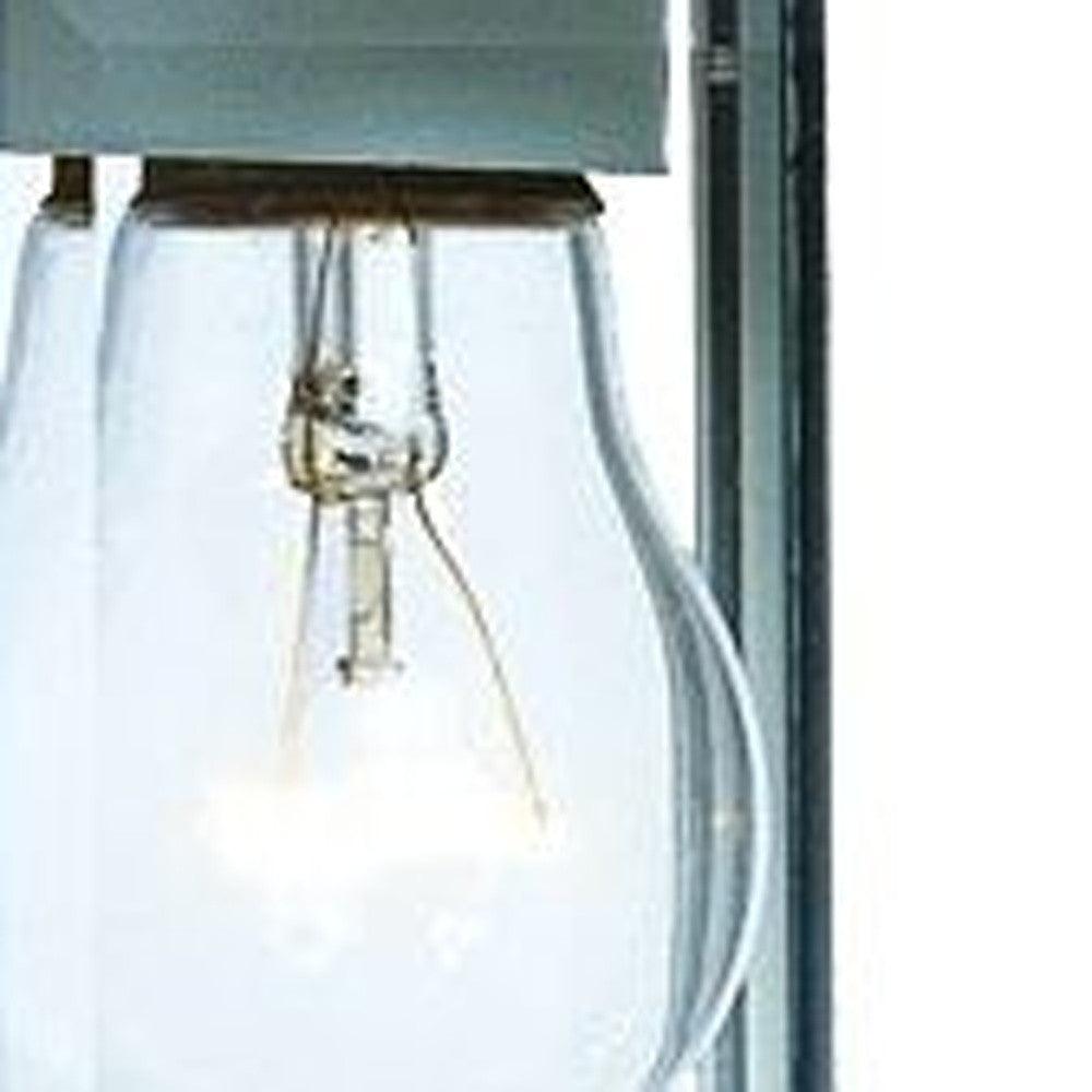 White Hanging Glass Lantern Wall Light - AFS
