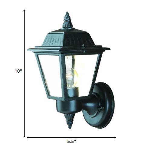 Matte Black Cast Aluminum Outdoor Wall Light - AFS