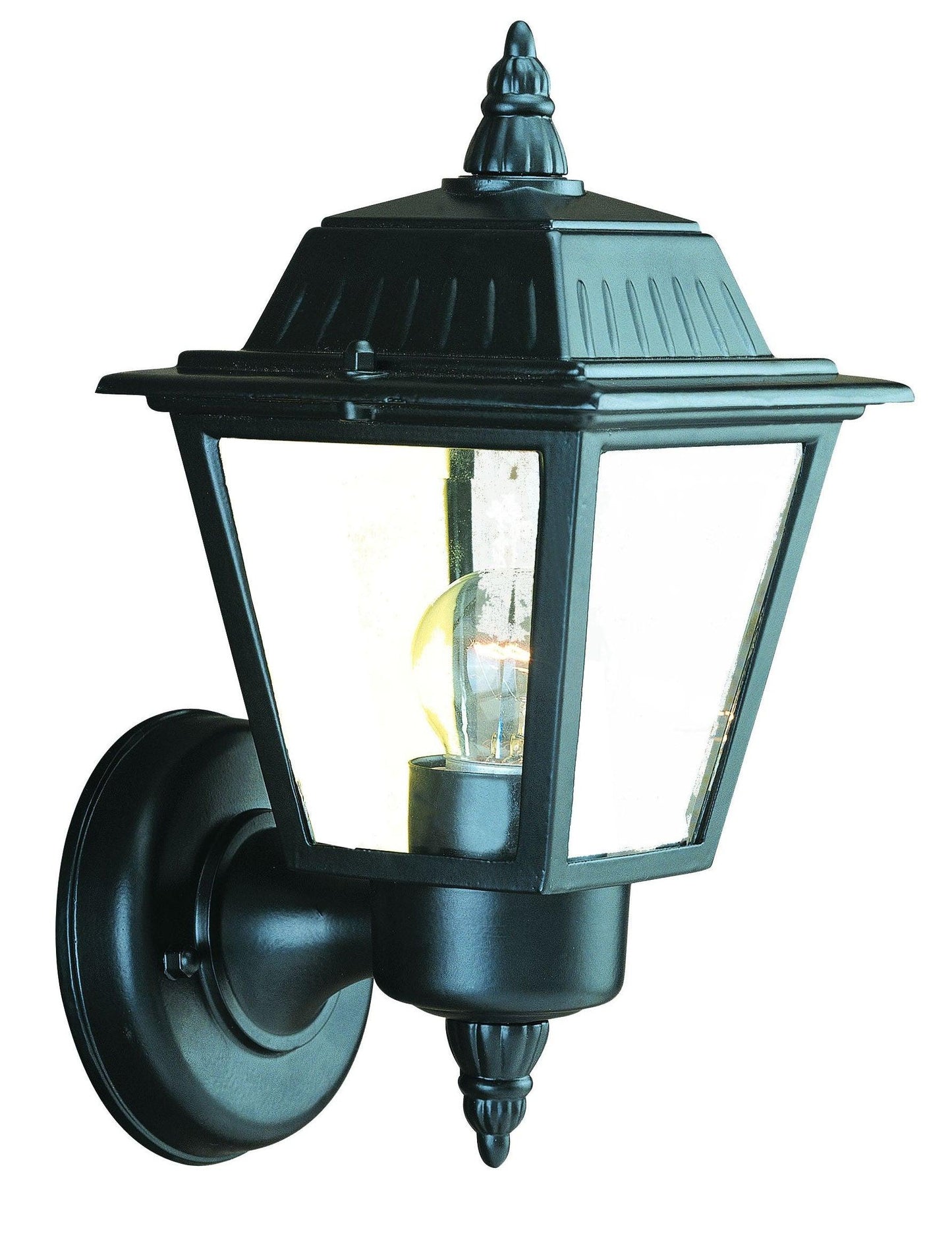 Matte Black Cast Aluminum Outdoor Wall Light - AFS