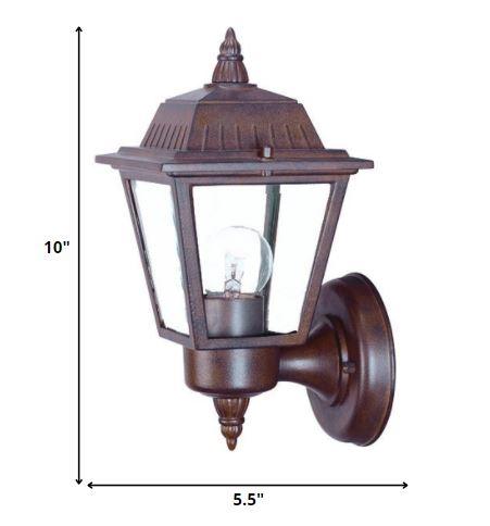 Dark Brown Cast Aluminum Outdoor Wall Light - AFS