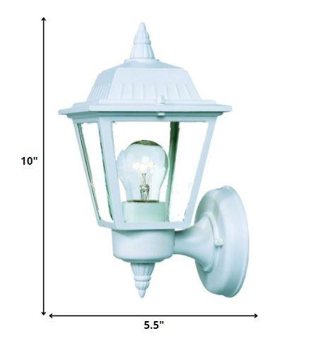 White Cast Aluminum Outdoor Wall Light - AFS