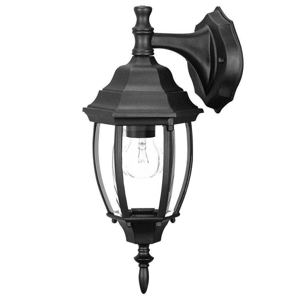 Matte Black Hanging Globe Lantern Wall Light - AFS