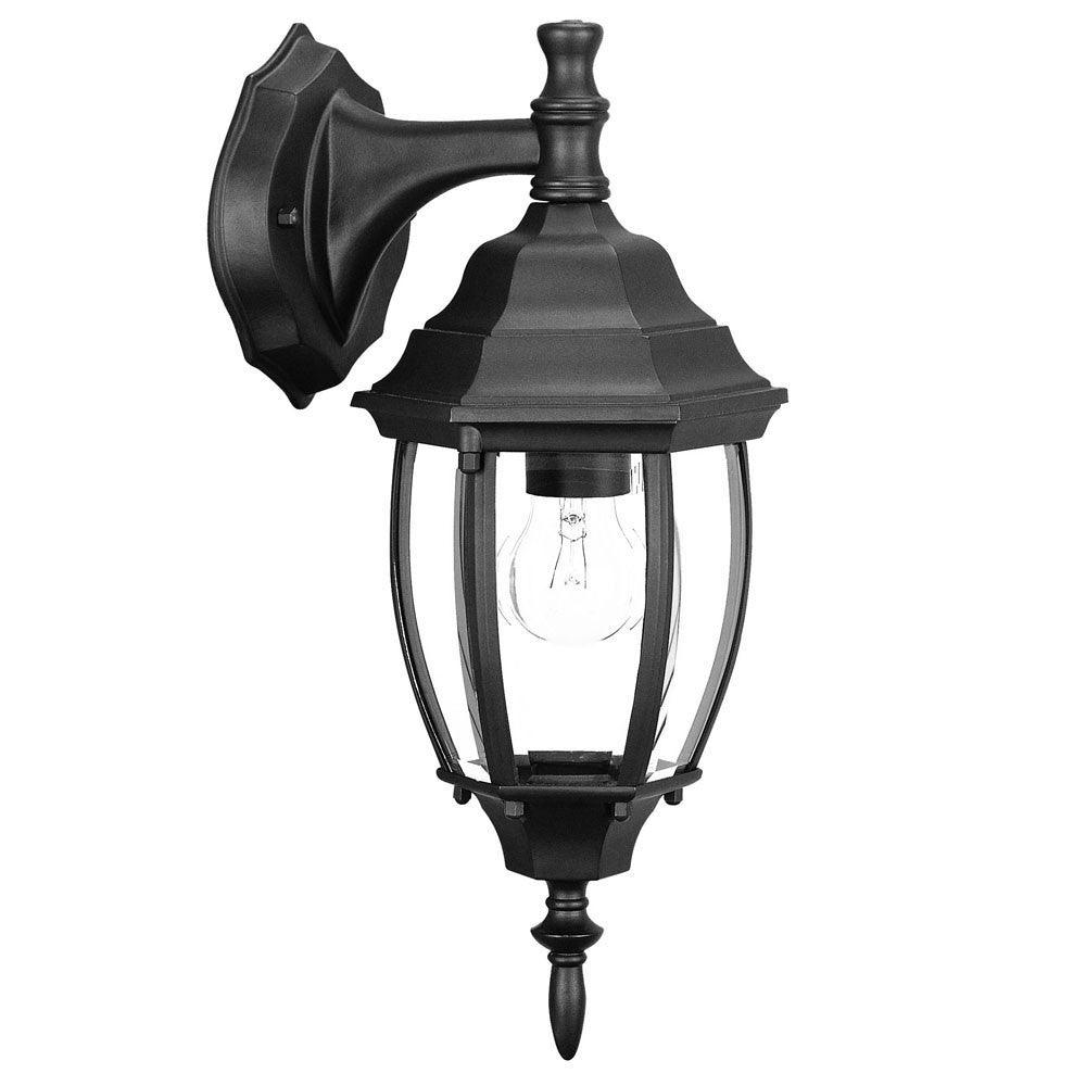 Matte Black Hanging Globe Lantern Wall Light - AFS