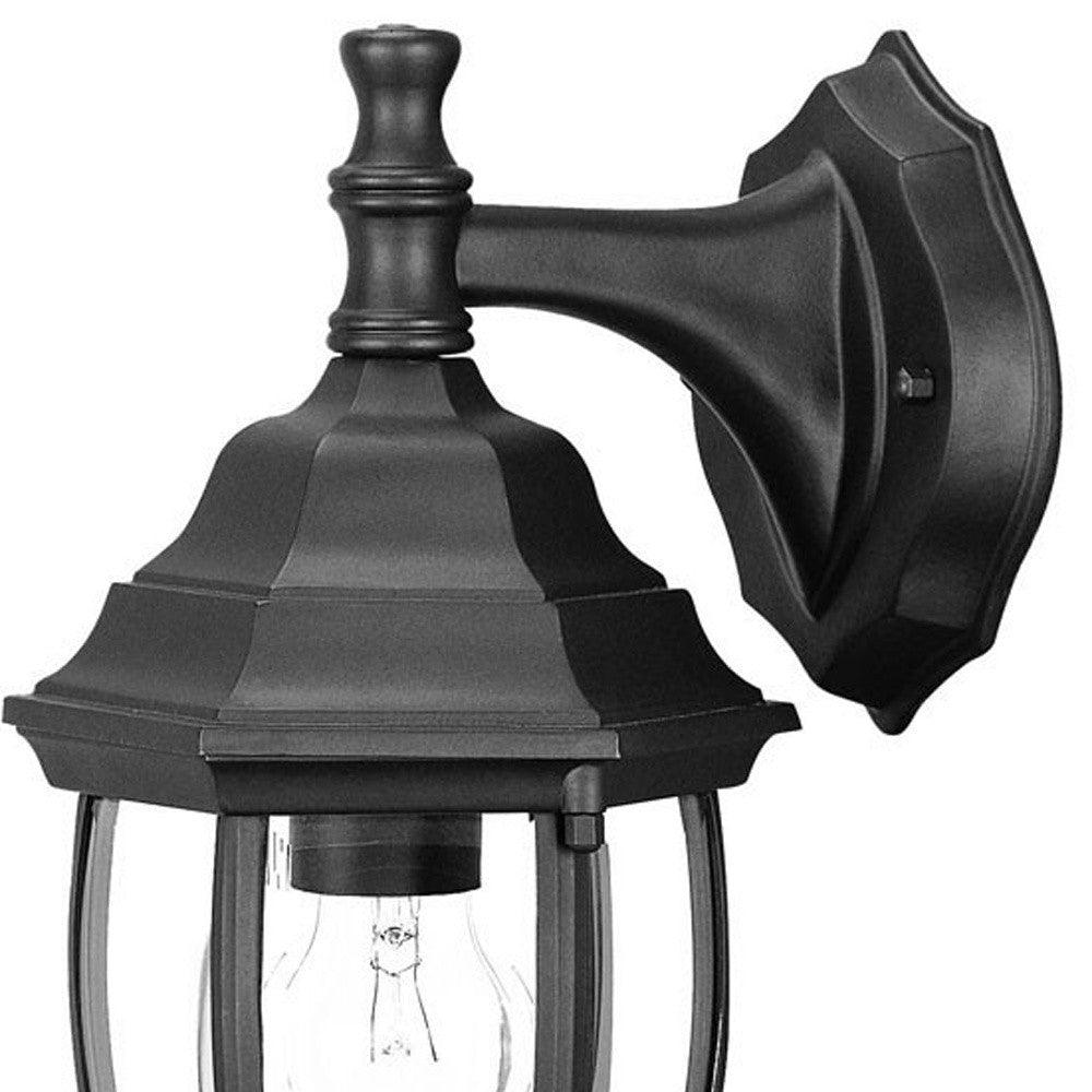 Matte Black Hanging Globe Lantern Wall Light - AFS