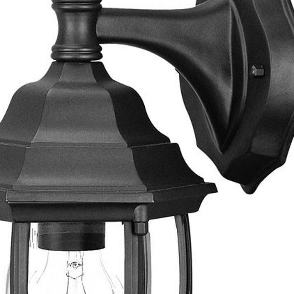 Matte Black Hanging Globe Lantern Wall Light - AFS