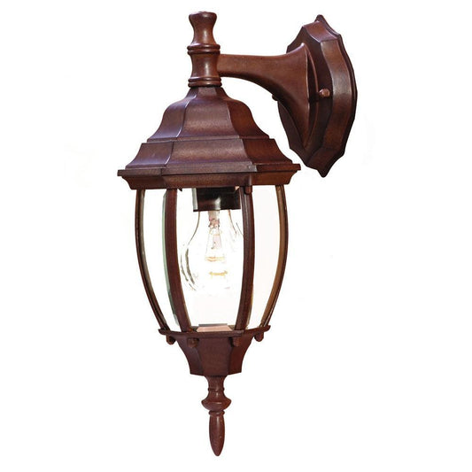 Dark Brown Hanging Globe Lantern Wall Light - AFS