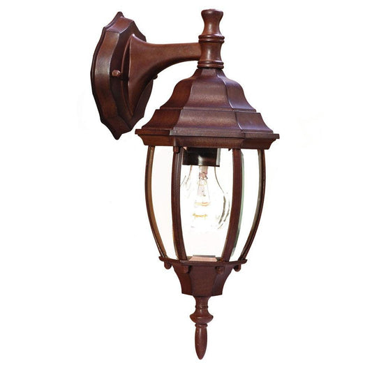 Dark Brown Hanging Globe Lantern Wall Light - AFS