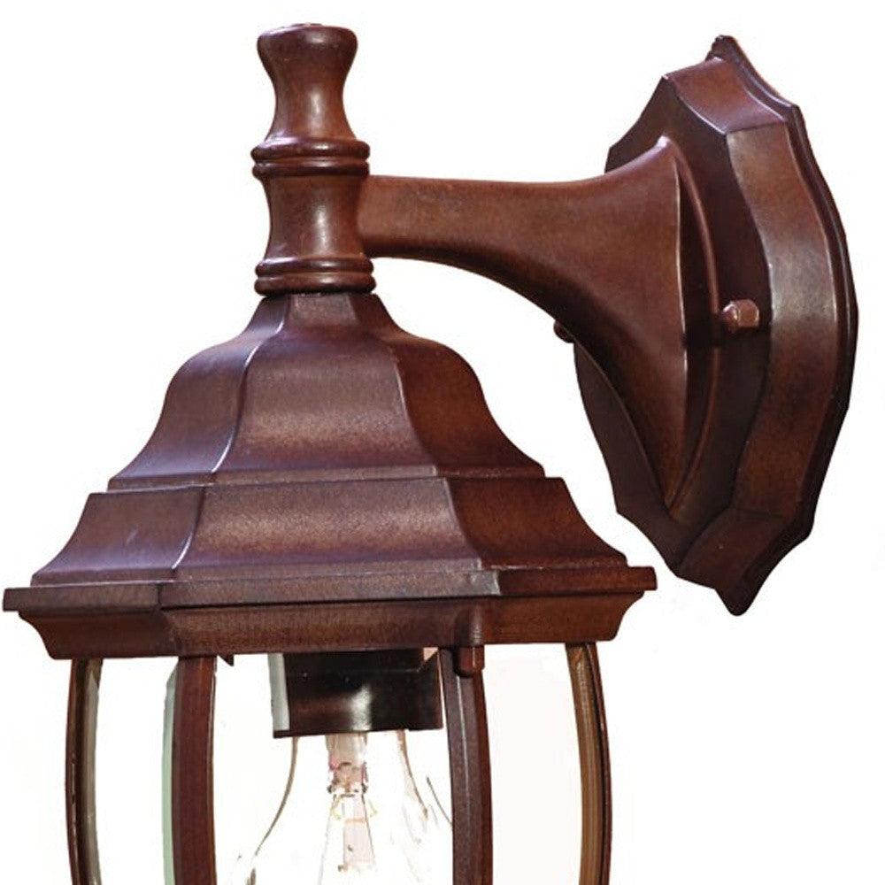 Dark Brown Hanging Globe Lantern Wall Light - AFS