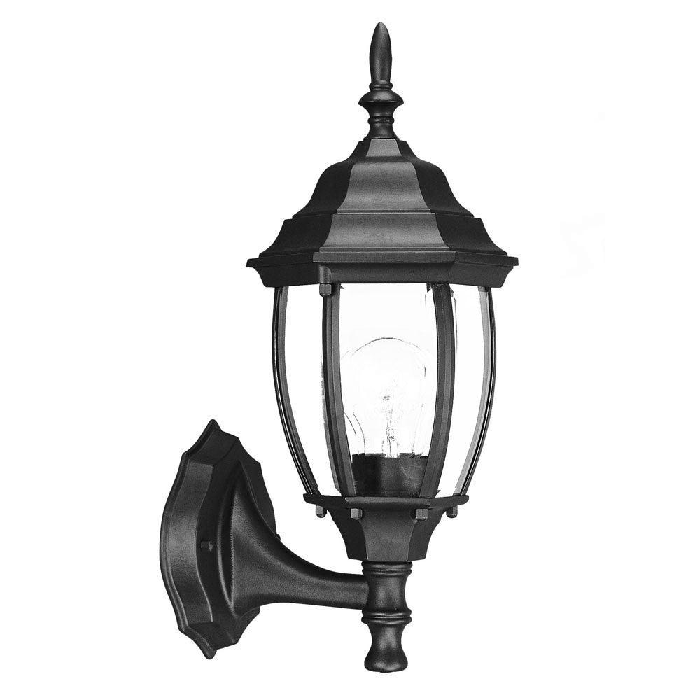 Matte Black Globe Lantern Wall Light - AFS