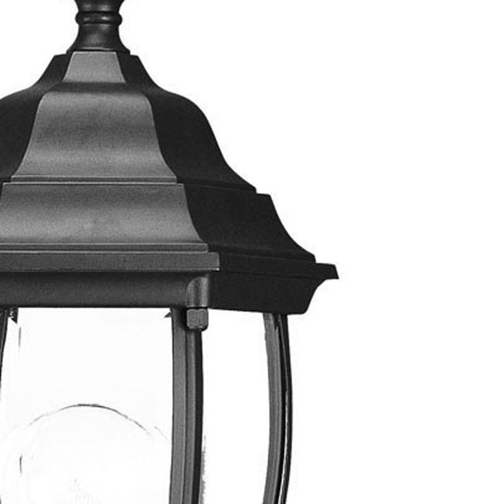 Matte Black Globe Lantern Wall Light - AFS