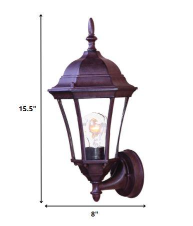 Dark Brown Carousel Lantern Wall Light - AFS