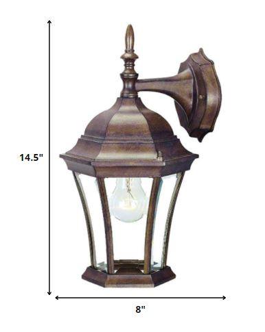 Dark Brown Hanging Carousel Lantern Wall Light - AFS