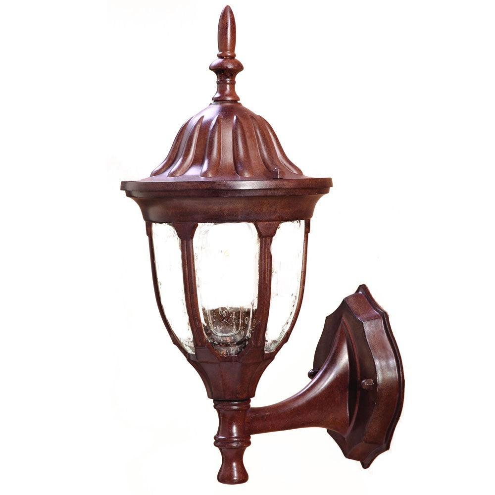 Dark Brown Lamp Shape Swing Arm Wall Light - AFS