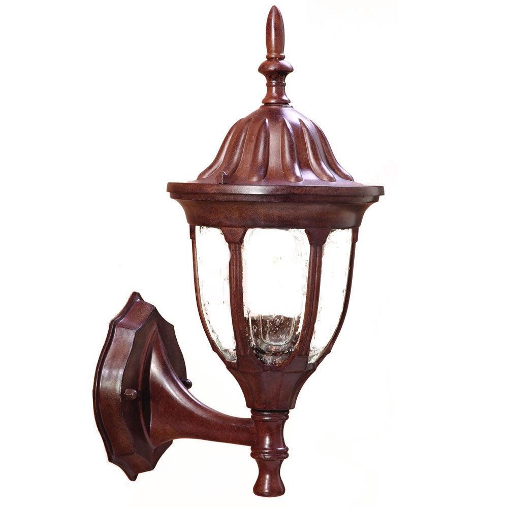 Dark Brown Lamp Shape Swing Arm Wall Light - AFS