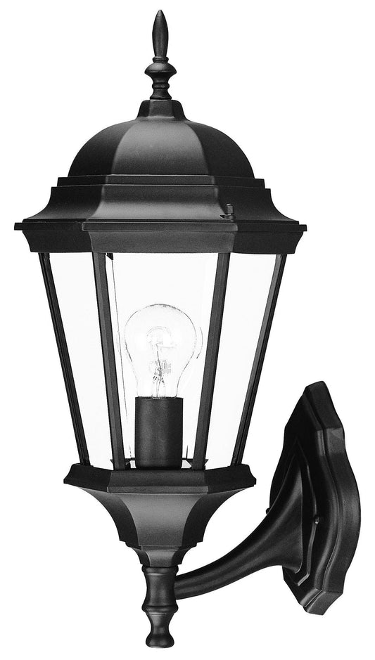 Matte Black Swing Arm Lantern Wall Light - AFS