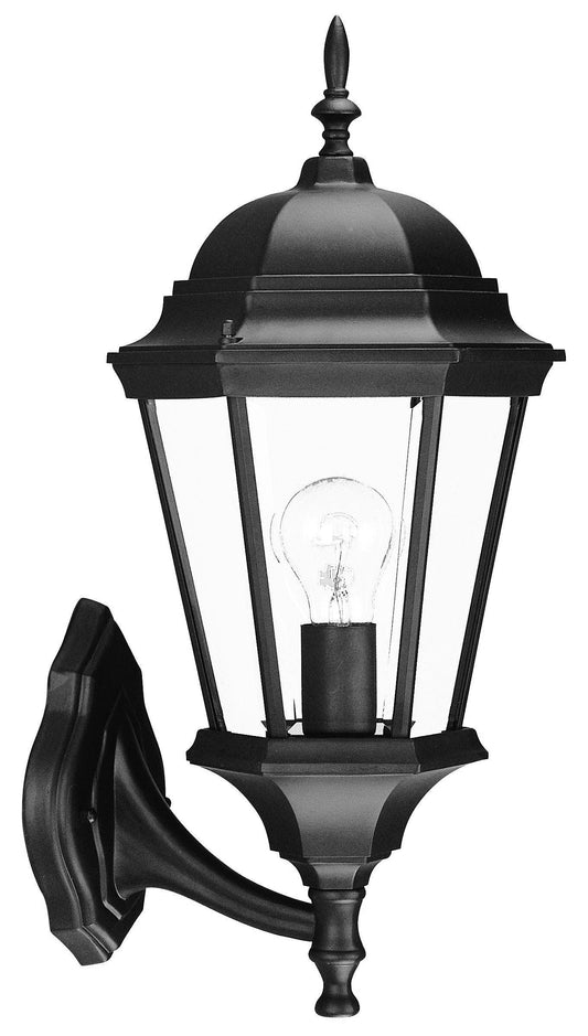 Matte Black Swing Arm Lantern Wall Light - AFS