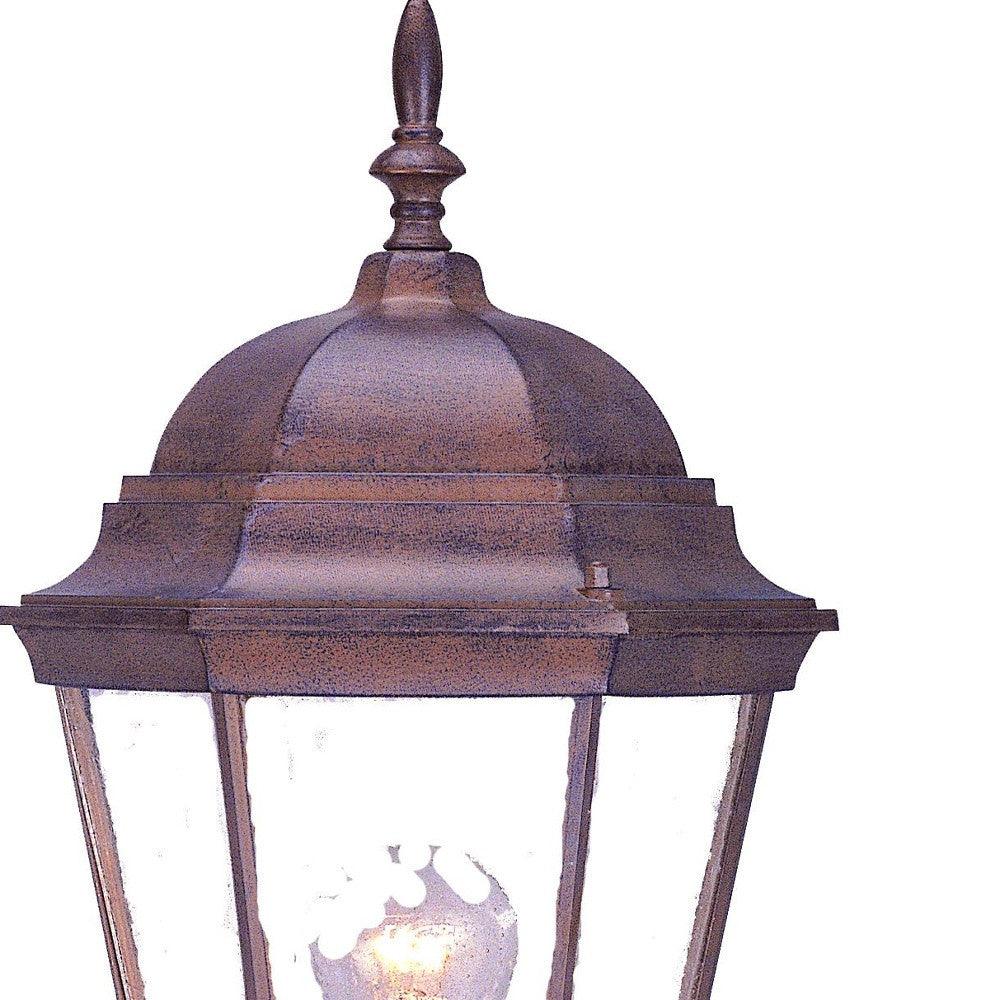 Dark Brown Swing Arm Lantern Wall Light - AFS