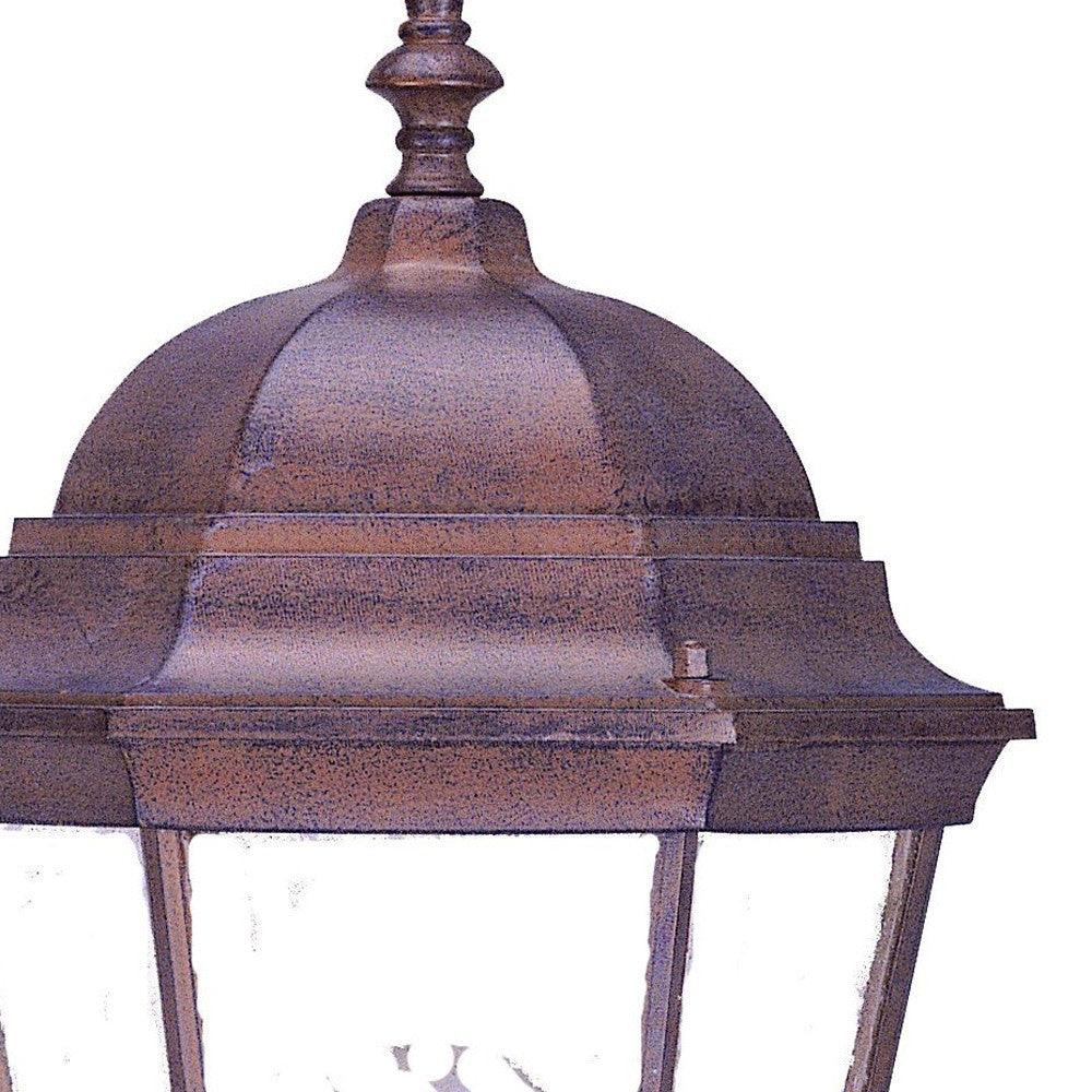 Dark Brown Swing Arm Lantern Wall Light - AFS