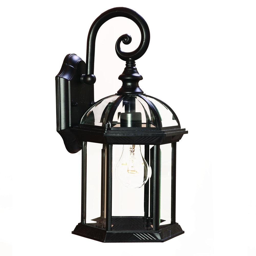 Matte Black Eastern Lantern Wall Light - AFS