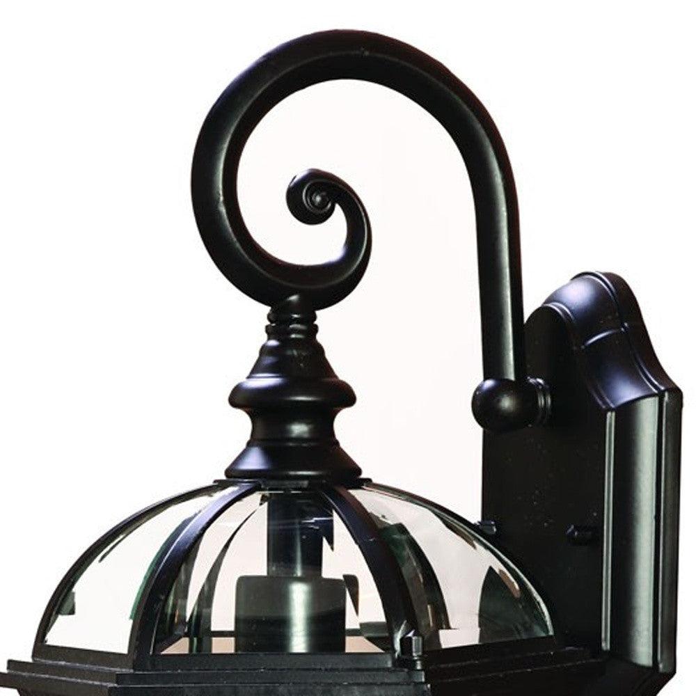 Matte Black Eastern Lantern Wall Light - AFS