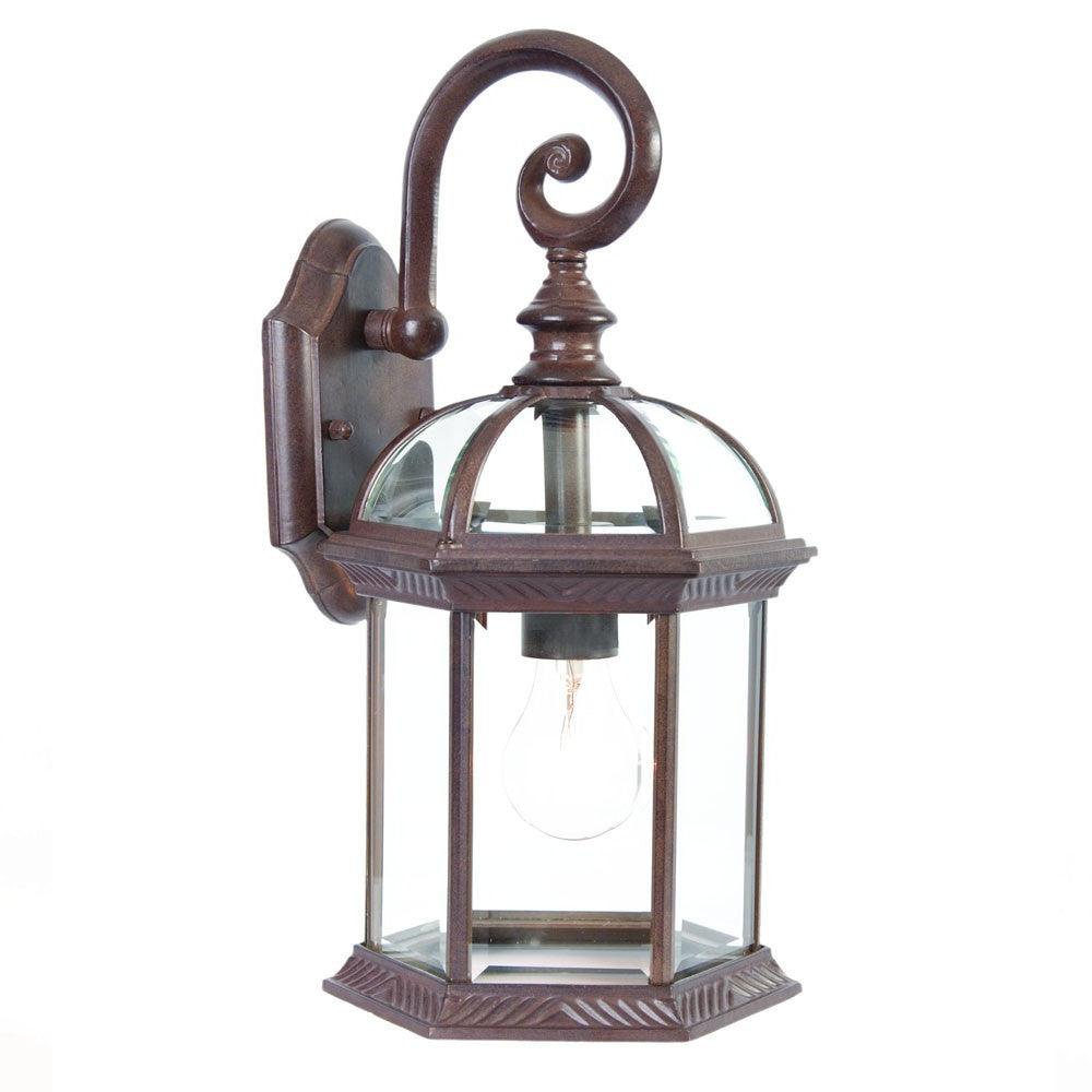 Dark Brown Eastern Lantern Wall Light - AFS