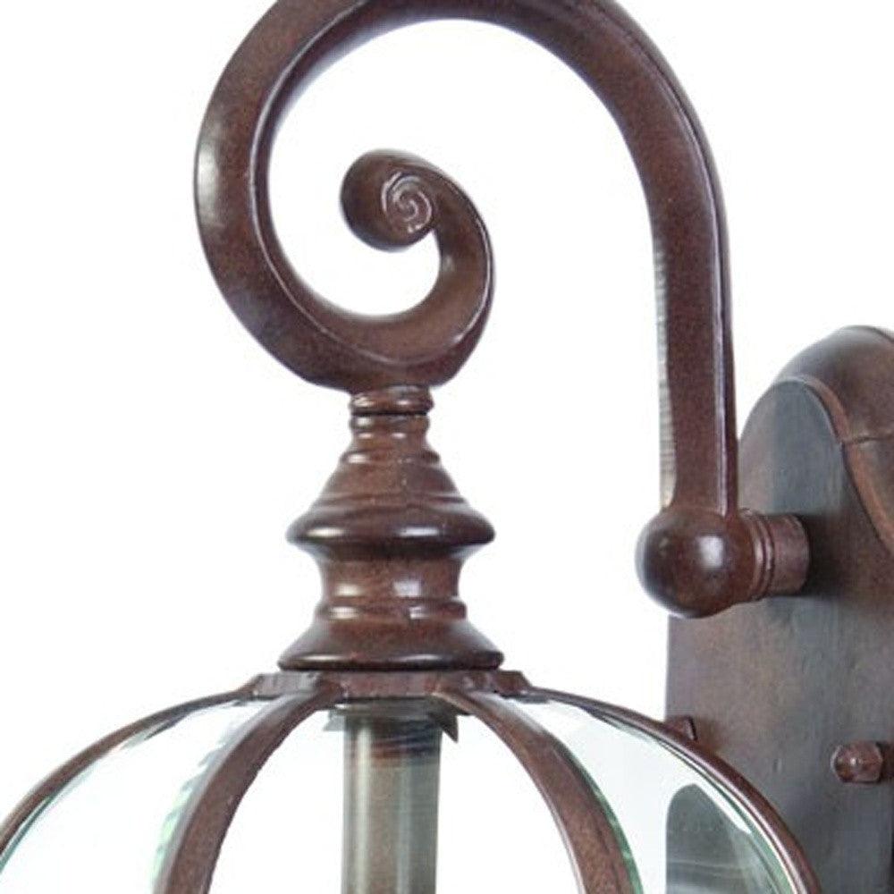 Dark Brown Eastern Lantern Wall Light - AFS