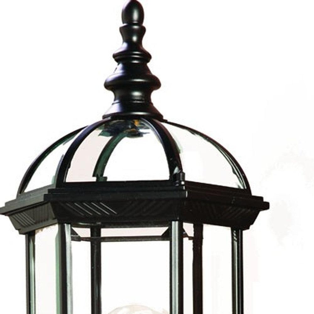 Matte Black Cylindrical Lantern Wall Light - AFS