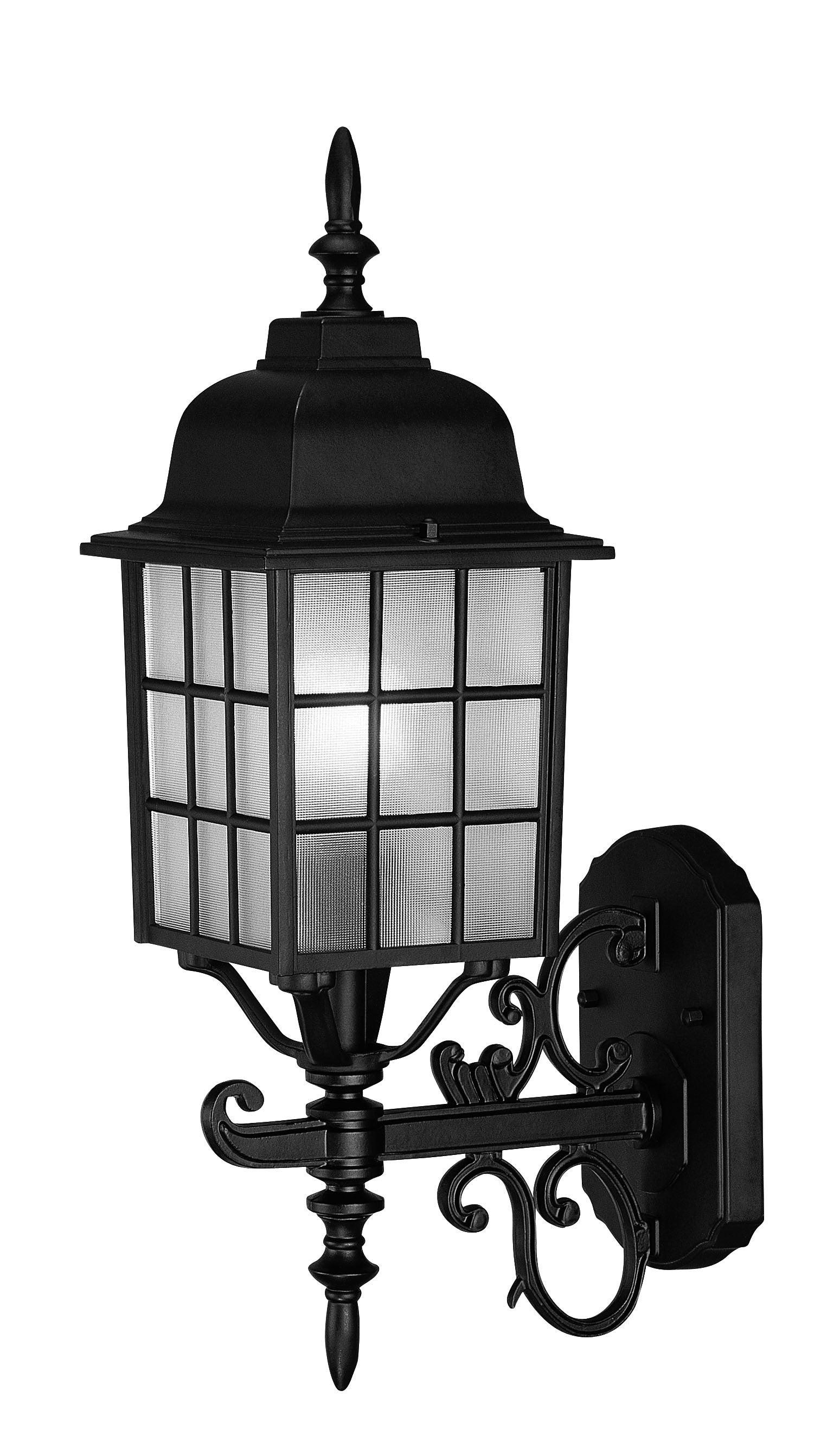 Matte Black Window Pane Lantern Wall Sconce - AFS