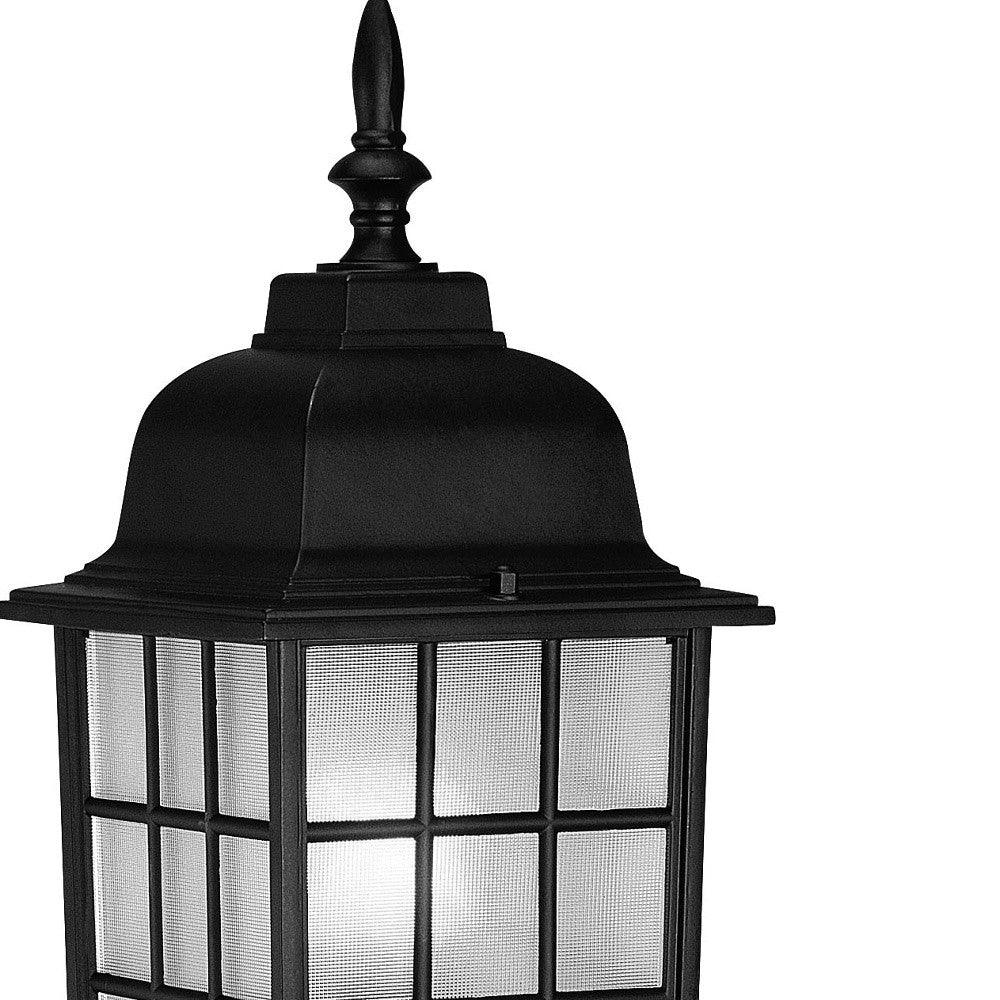 Matte Black Window Pane Lantern Wall Sconce - AFS