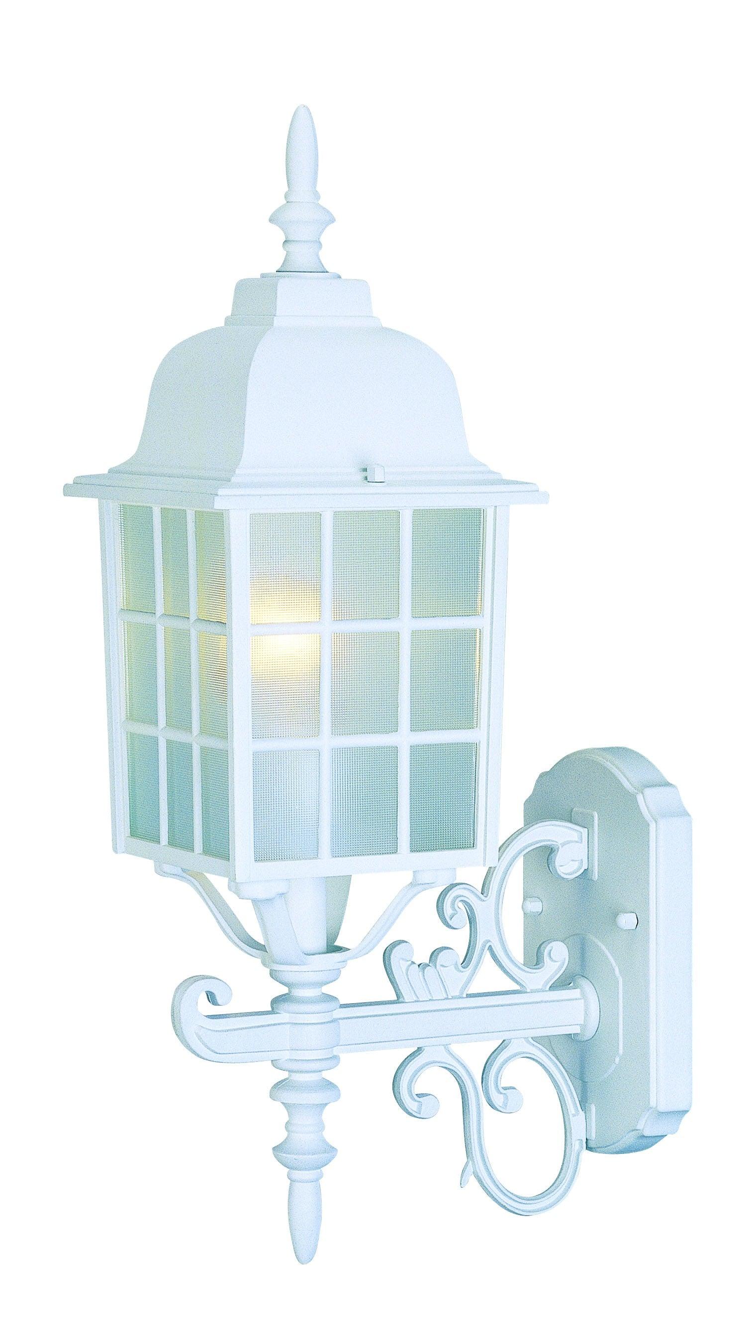 White Window Pane Lantern Wall Sconce - AFS