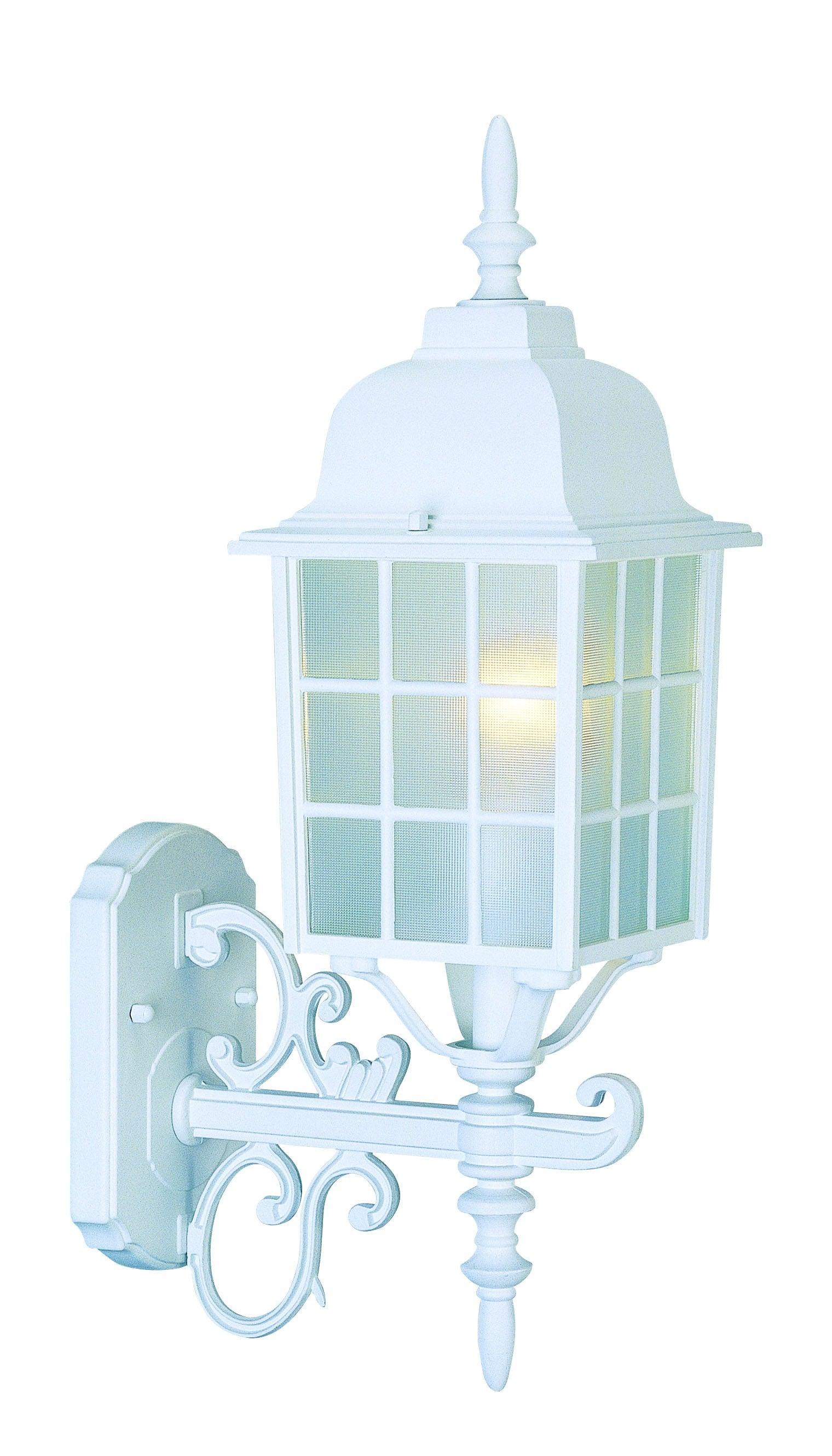 White Window Pane Lantern Wall Sconce - AFS