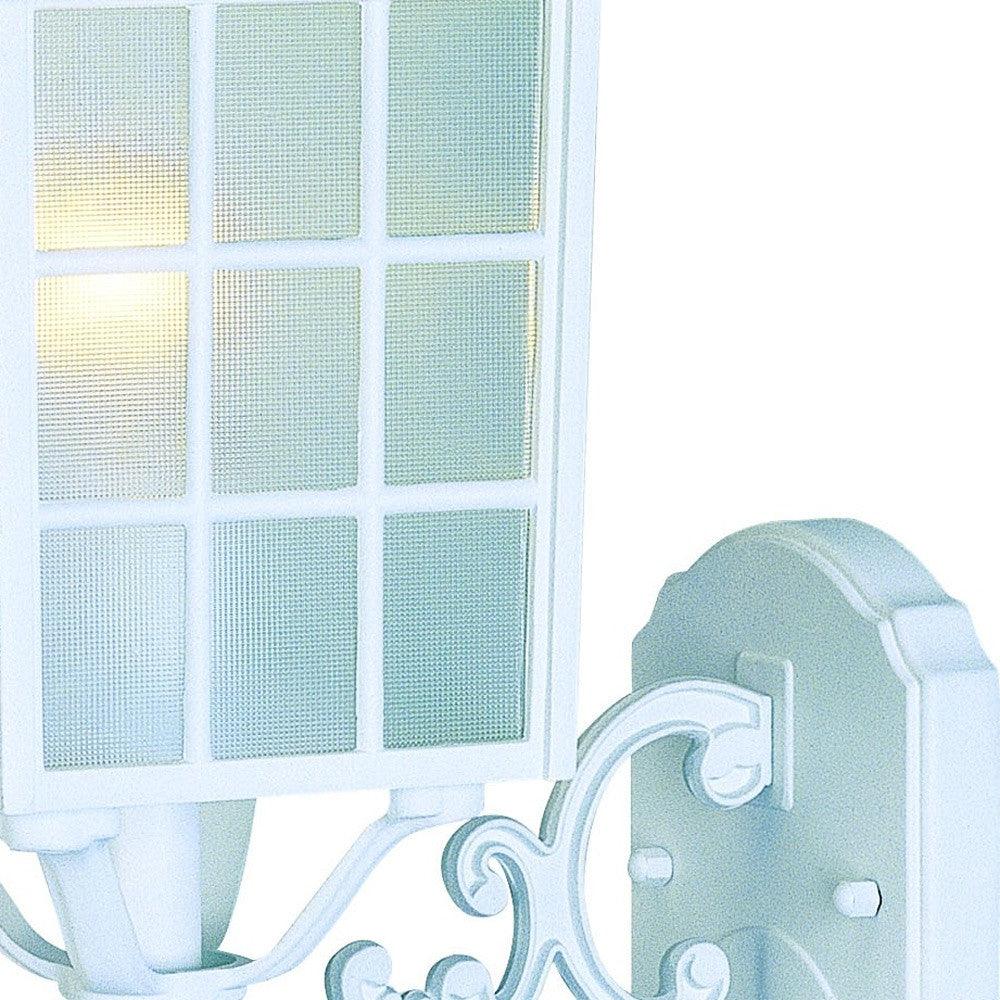 White Window Pane Lantern Wall Sconce - AFS