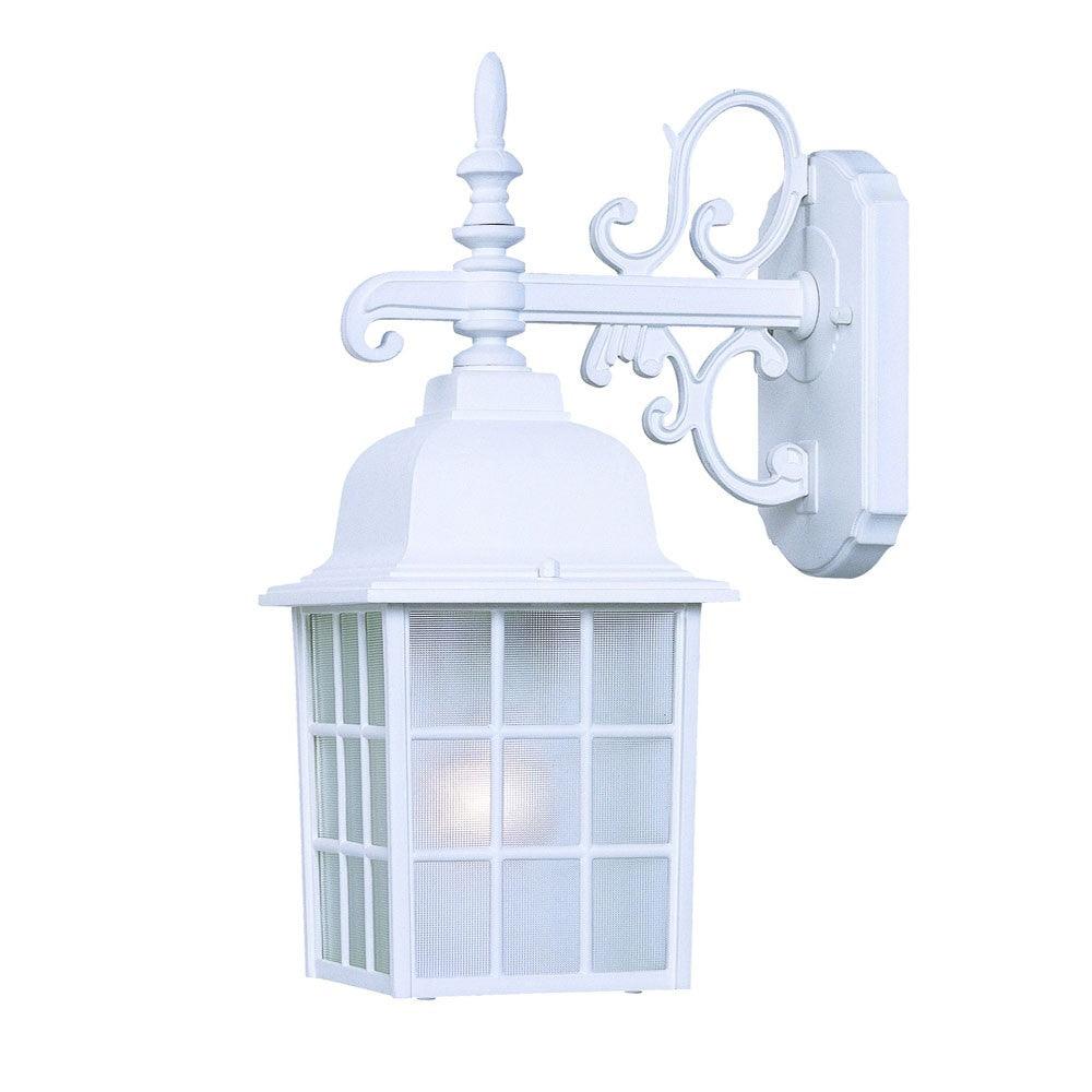 White Window Pane Lantern Wall Light - AFS