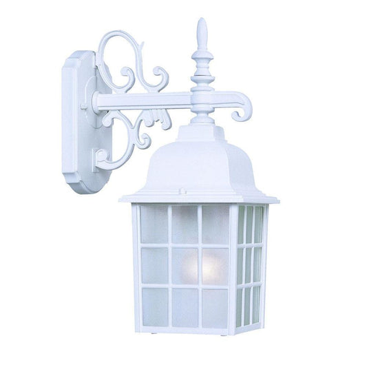 White Window Pane Lantern Wall Light - AFS