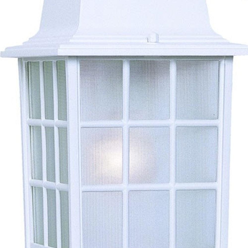 White Window Pane Lantern Wall Light - AFS