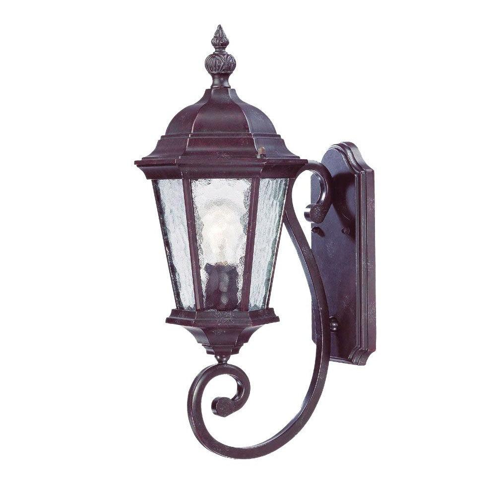 One Light Brown Carousel Lantern Wall Light - AFS