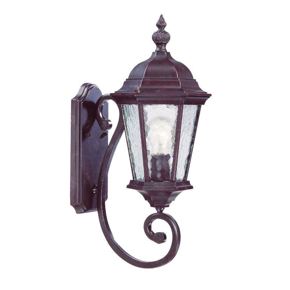 One Light Brown Carousel Lantern Wall Light - AFS