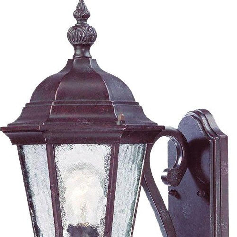 One Light Brown Carousel Lantern Wall Light - AFS