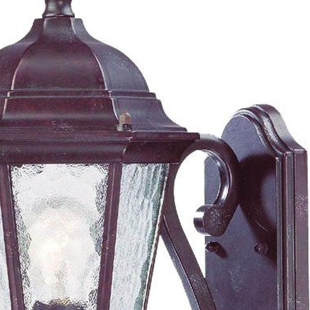 One Light Brown Carousel Lantern Wall Light - AFS