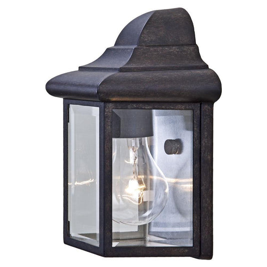 Antique Black Pocket Lantern Wall Light - AFS