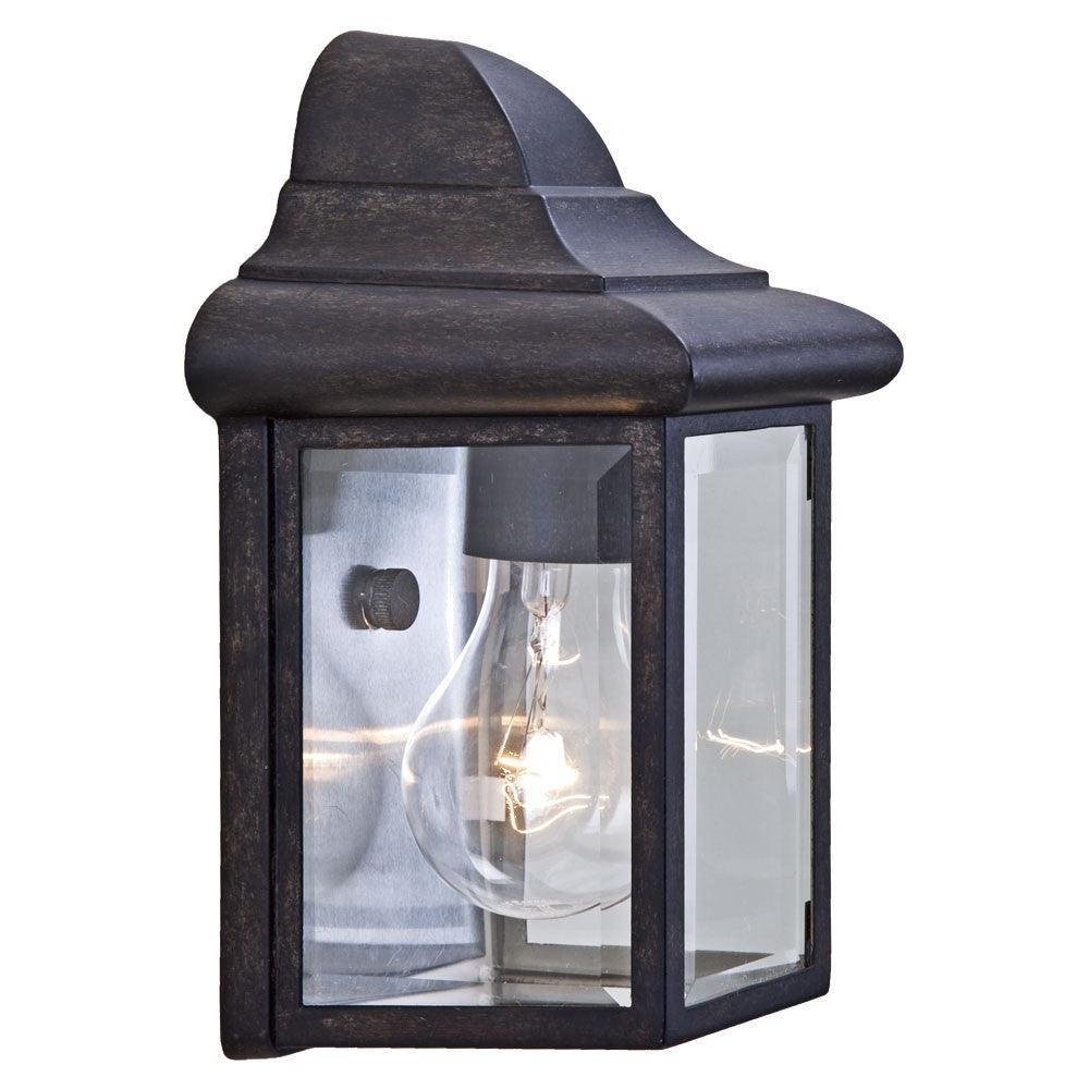 Antique Black Pocket Lantern Wall Light - AFS