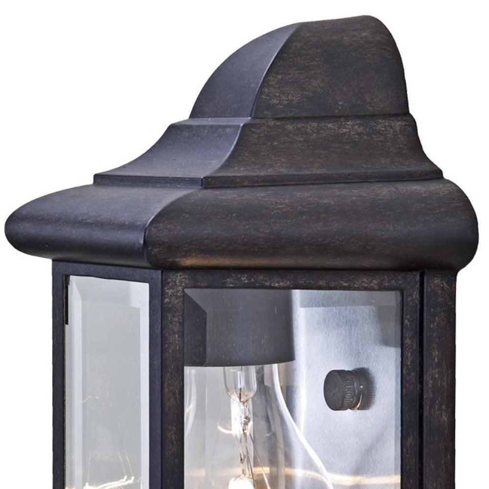 Antique Black Pocket Lantern Wall Light - AFS